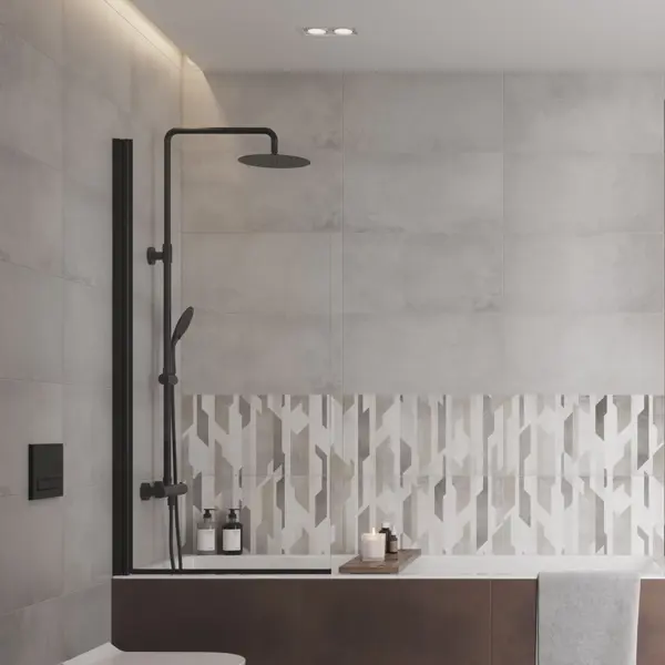 Плитка настенная KREAFORTA Cascada 29.8x59.8 см 1.425 м² матовая цвет светло-серый