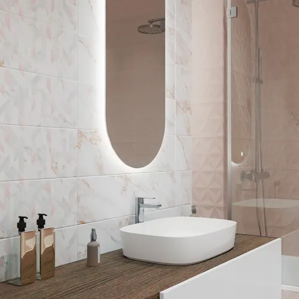 Плитка настенная KREAFORTA Mersey Flame 20x40 см 1.2 м² матовый цвет разноцветный