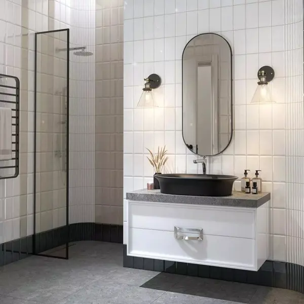 Плитка настенная KREAFORTA Руасси 9.9x20 см 0.792 м² цвет белый