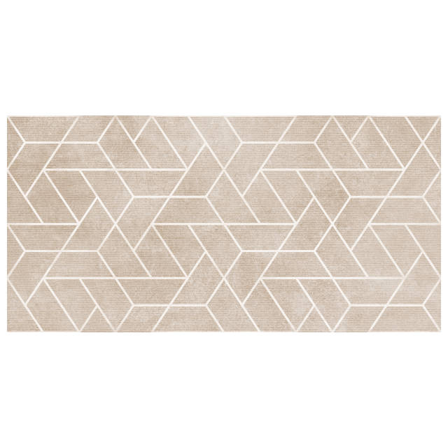 плитка настенная LB CERAMICS Дюна 19,8х39,8 геометрия бежевая