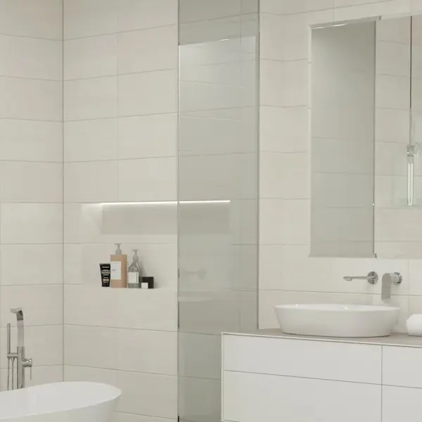 Плитка настенная Mersey Сендстоун 20x40 см 1.6 м² матовая цвет серый