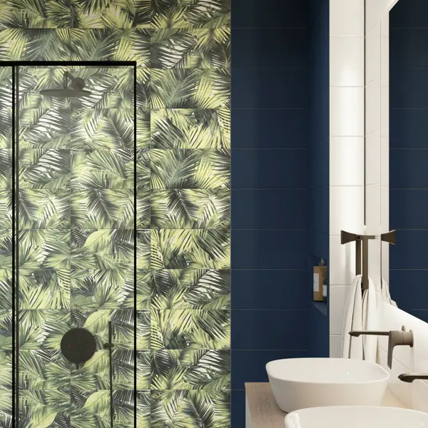Плитка настенная Mersey Tropic 20x40 см 1.2 м² матовая цвет зелёный