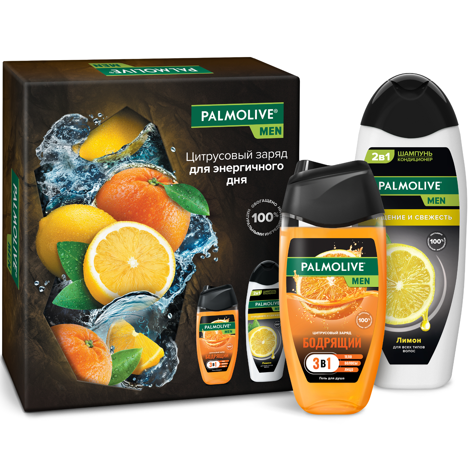 Подарочный набор Palmolive Men "Цитрусовый Заряд и Свежесть"