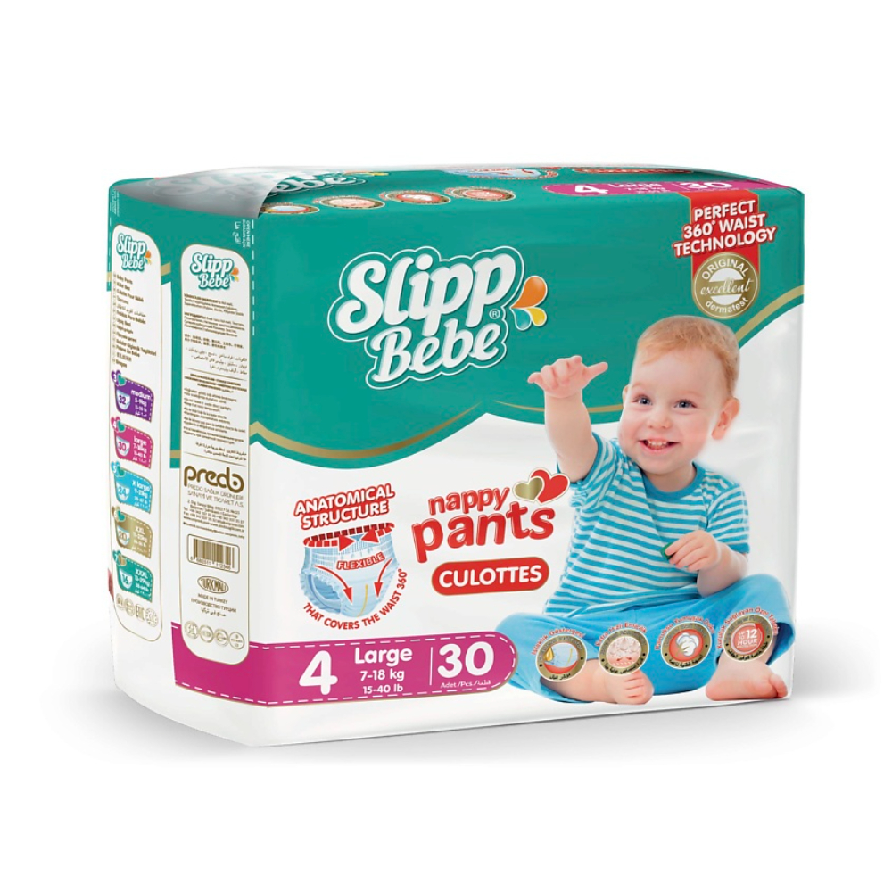 Подгузники-трусики Slipp Bebe № 4 (7-18 кг) 30 шт