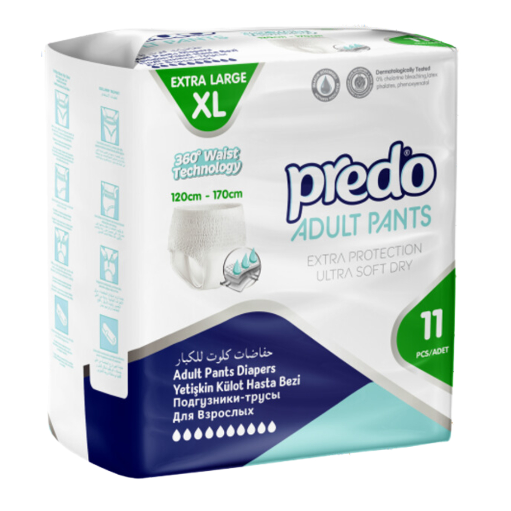 Подгузники-трусы для взрослых Predo размер XL (11шт)