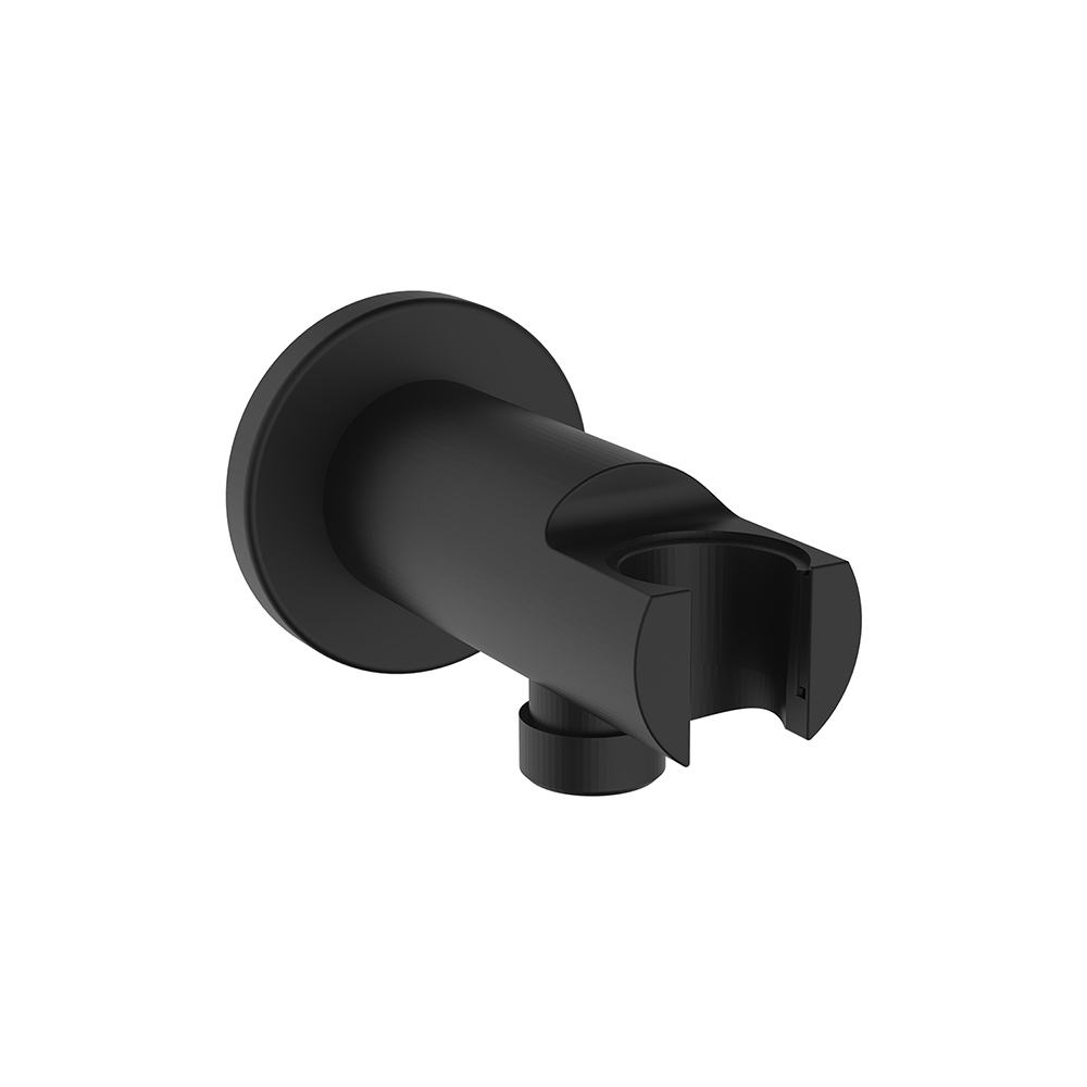 Подключение шланга Iddis Built-in Shower Accessories с держателем латунь черное (003BL01i62)