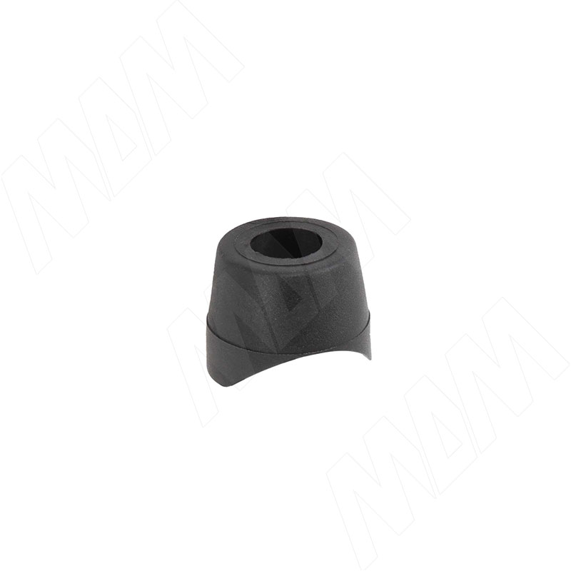 Подпятник круглый для трубы D25, чёрный (HR23-D25-P-BL)