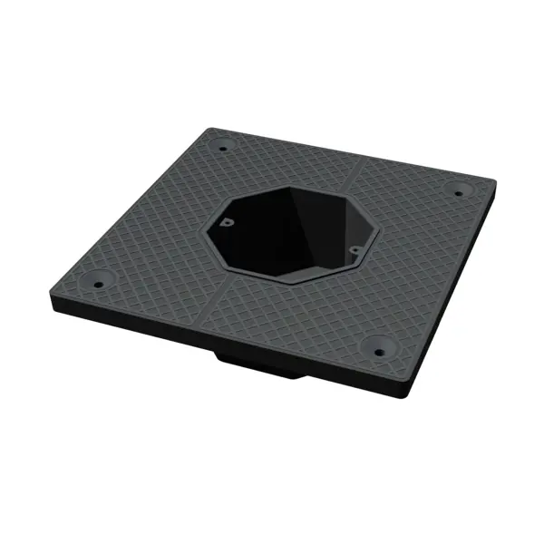 Подрозетник звукоизоляционный 1 пост 150x150 мм цвет черный