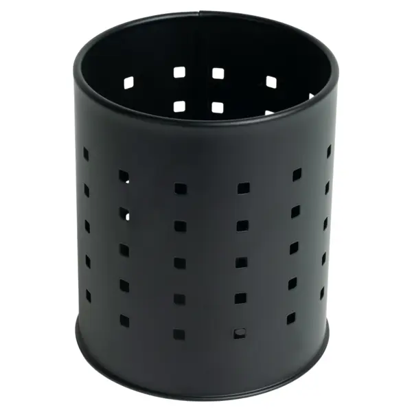 Подставка для приборов 1 отсек Two Dolfins 11x11x13 см металл цвет черный