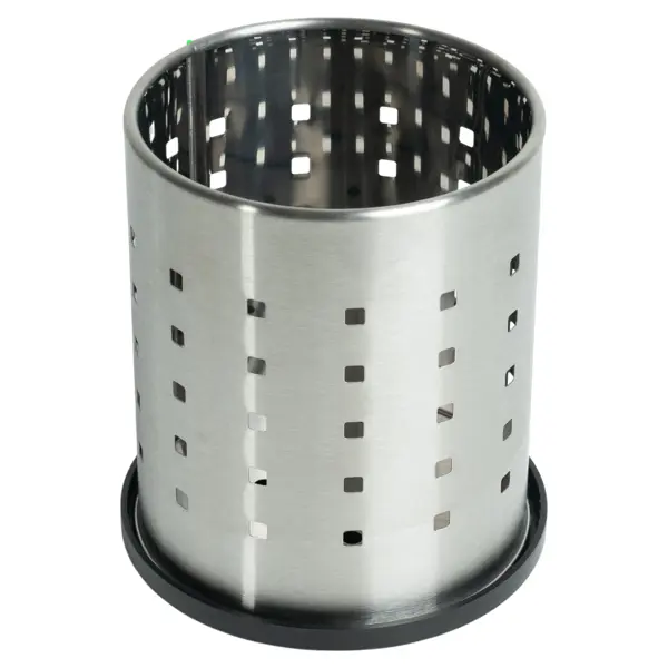 Подставка для приборов 1 отсек Two Dolfins 12x11x13.5 см металл цвет серый