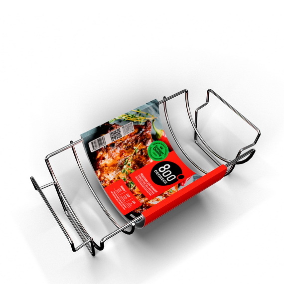 Подставка решетка для запекания ребрышек 800 Degrees Rib & Roast Rack