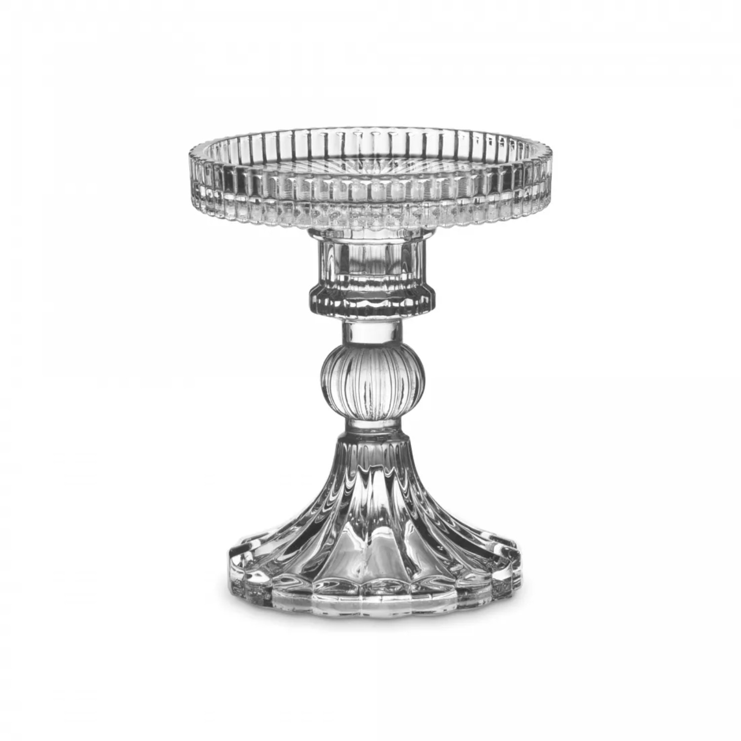 Подсвечник Decor de table Ле Классик 12 см, съемная чаша, стекло