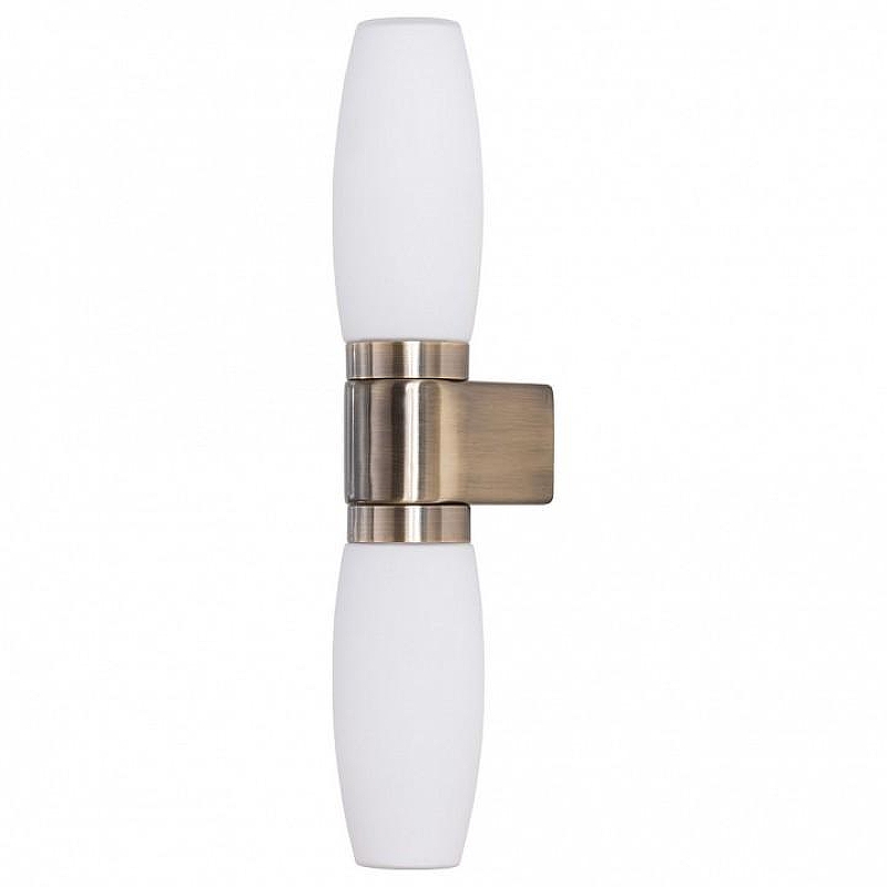 Подсветка для зеркал Artelamp Aqua-Bastone A1209AP-2AB цвет плафона/подвески Белый, цвет арматуры Бронза