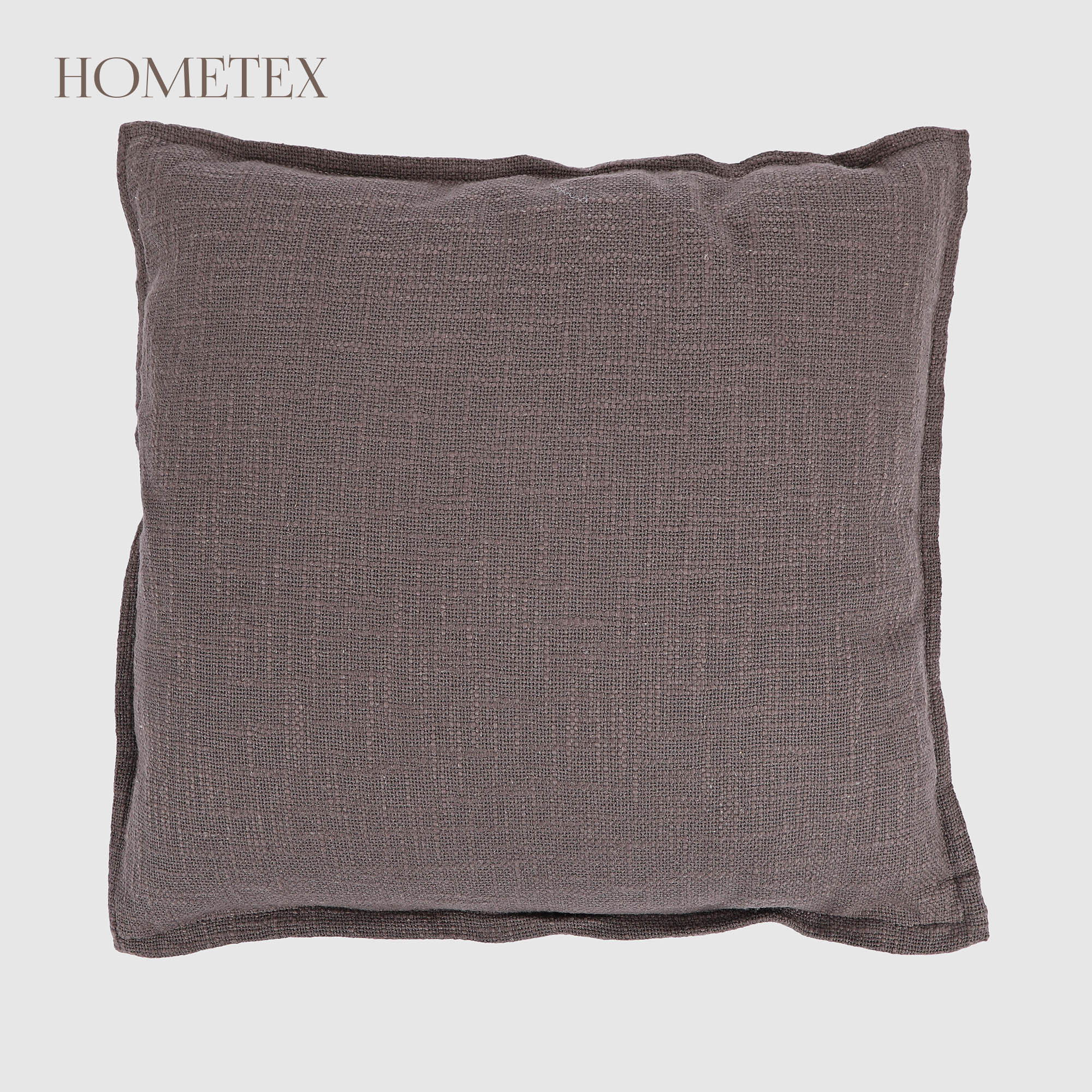 Подушка декоративная Hometex льняная 43x43 см графит