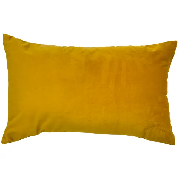 Подушка декоративная Linen Way 30x50 см бархат цвет горчица