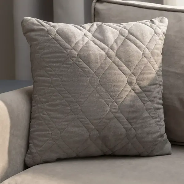 Подушка декоративная Linen Way 43x43 см замша стальной