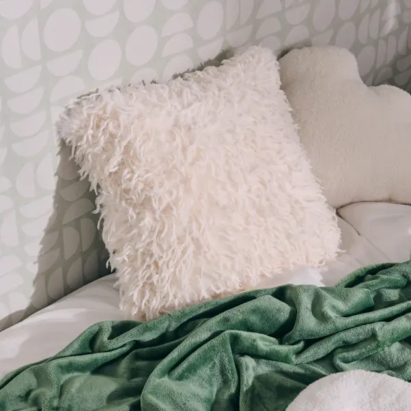 Подушка декоративная Linen Way Перья 45x45 см цвет кремовый