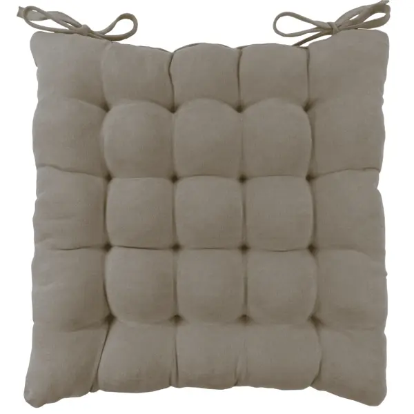 Подушка для стула Linen Way 38x6x38 см замша кофейный