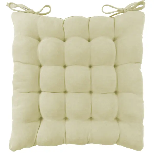 Подушка для стула Linen Way 38x6x38 см замша кремовый