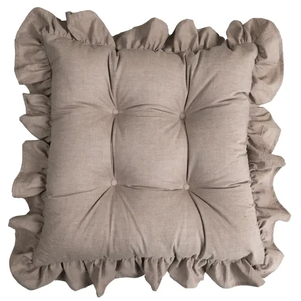 Подушка для стула Linen Way 40x40 см цвет капучино