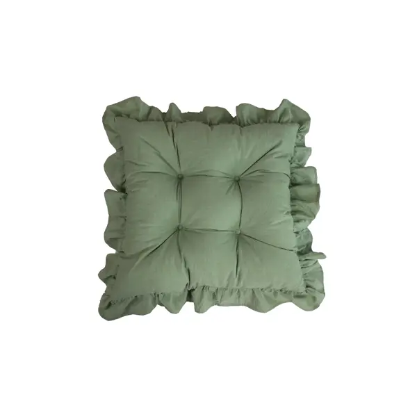 Подушка для стула Linen Way 40x40 см цвет оливковый