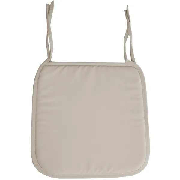 Подушка для стула Linen Way Куддарна с завязками 38x38 см цвет кремовый