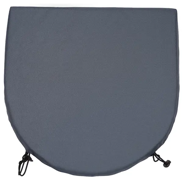 Подушка для стула Linen Way полукруглая 40x40 см цвет серый