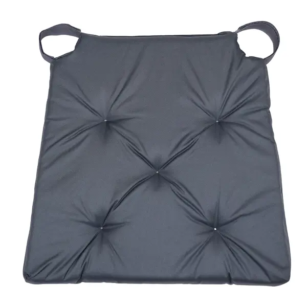 Подушка для стула Linen Way с липучками 40x40 см цвет серый