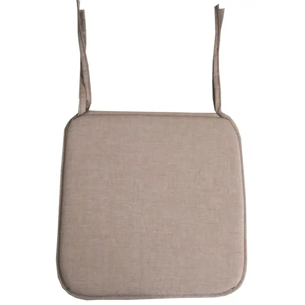 Подушка для стула Linen Way с завязками 38x38 см цвет капучино