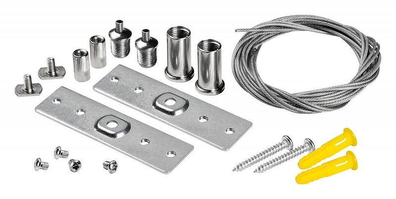 Подвес для трека Lightstar Uno 509170 цвет арматуры Серебро, Черный