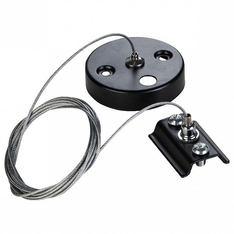 Подвес Maytoni Single phase track system Accessories for tracks TRA001CW-11B цвет арматуры Черный