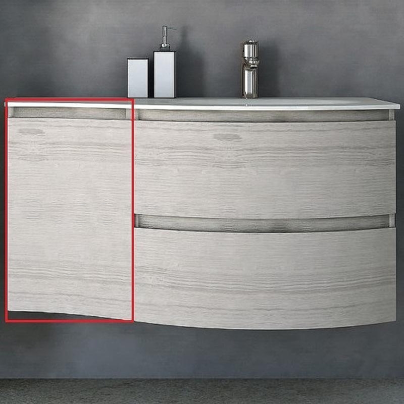 Подвесной шкаф Cezares Vague 34 L 54849 Rovere sbiancato