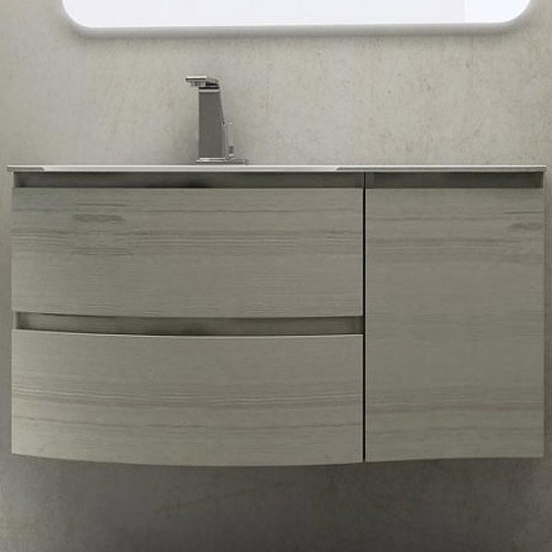 Подвесной шкаф Cezares Vague 34 R 54848 Rovere sbiancato