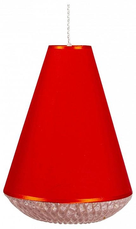 Подвесной светильник Abrasax Cavaliere CL.8301-RED цвет плафона/подвески Красный, Прозрачный, цвет арматуры Хром