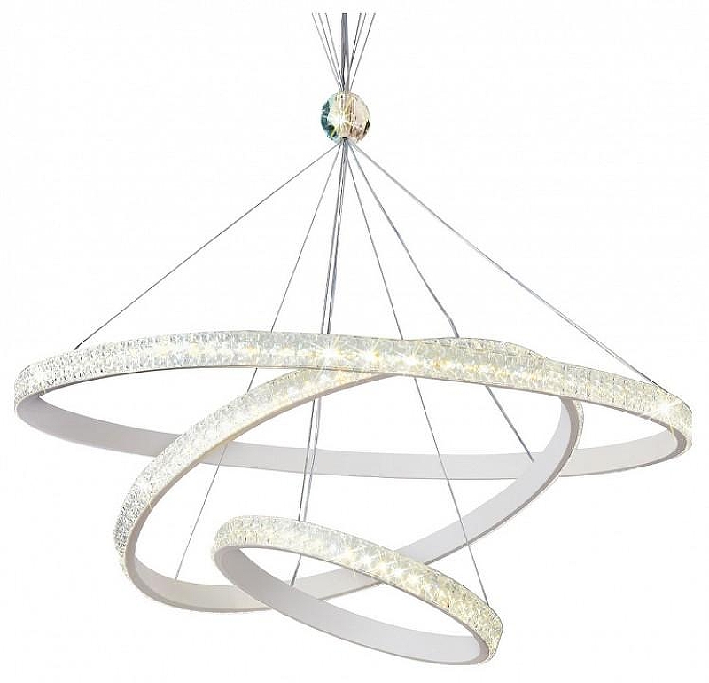 Подвесной светильник Ambrella Light FA FA6157 цвет плафона/подвески Белый, Прозрачный, цвет арматуры Белый