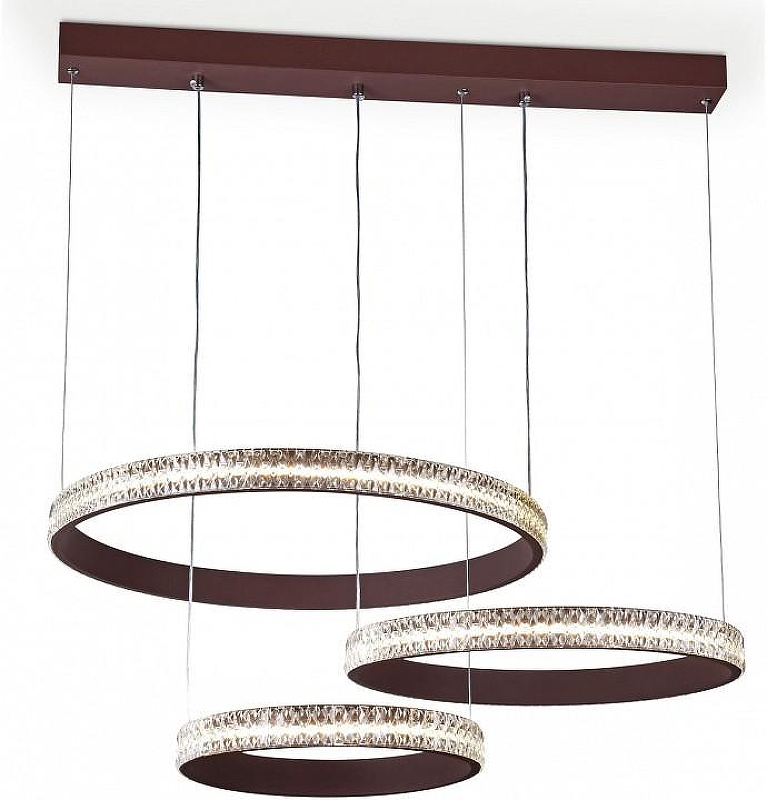 Подвесной светильник Ambrella Light FA FA6162 цвет плафона/подвески Белый, Прозрачный, цвет арматуры Коричневый
