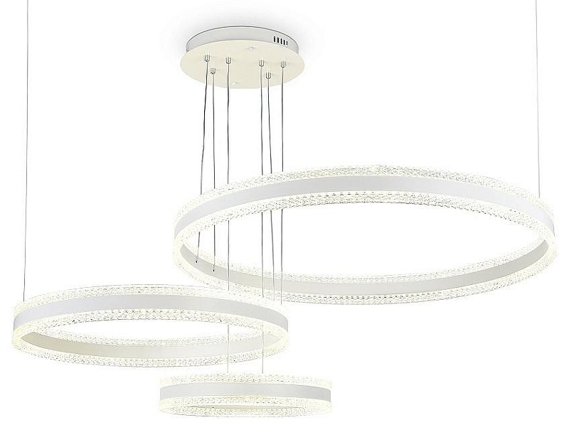 Подвесной светильник Ambrella Light FA FA6201 цвет плафона/подвески Белый, Прозрачный, цвет арматуры Белый