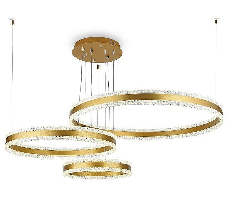 Подвесной светильник Ambrella Light FA FA6203 цвет плафона/подвески Золото, Прозрачный, цвет арматуры Золото
