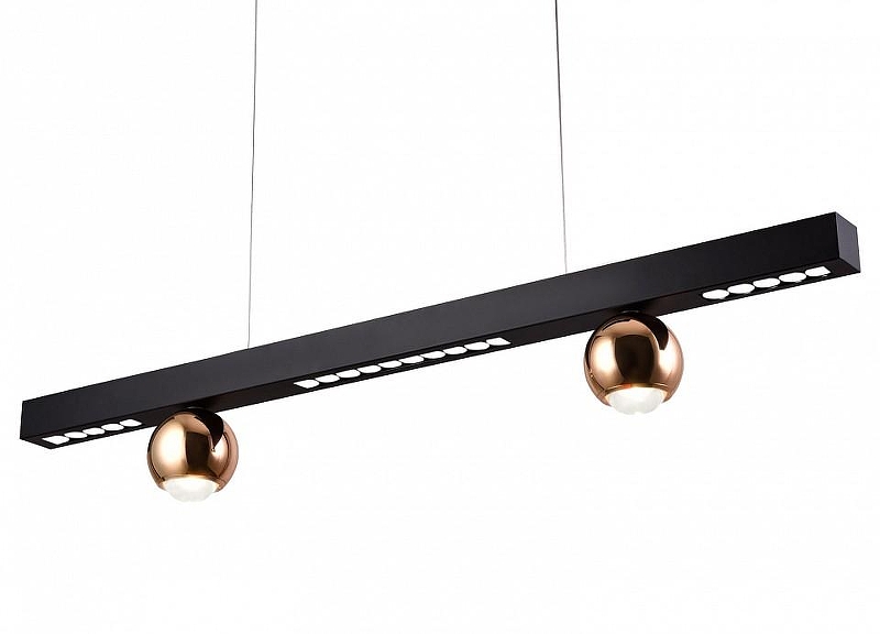 Подвесной светильник Ambrella Light FL FL5956 цвет плафона/подвески Золото, цвет арматуры Черный