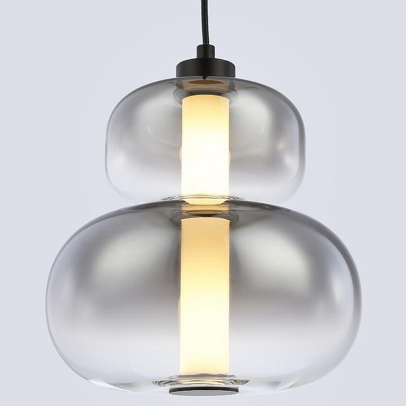 Подвесной светильник Ambrella Light LH LH11052 цвет плафона/подвески Светло-серый, цвет арматуры Черный