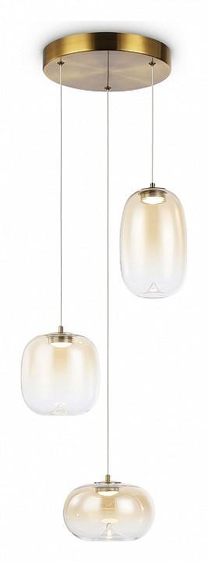 Подвесной светильник Ambrella Light LH LH11105 цвет плафона/подвески Янтарный, цвет арматуры Латунь
