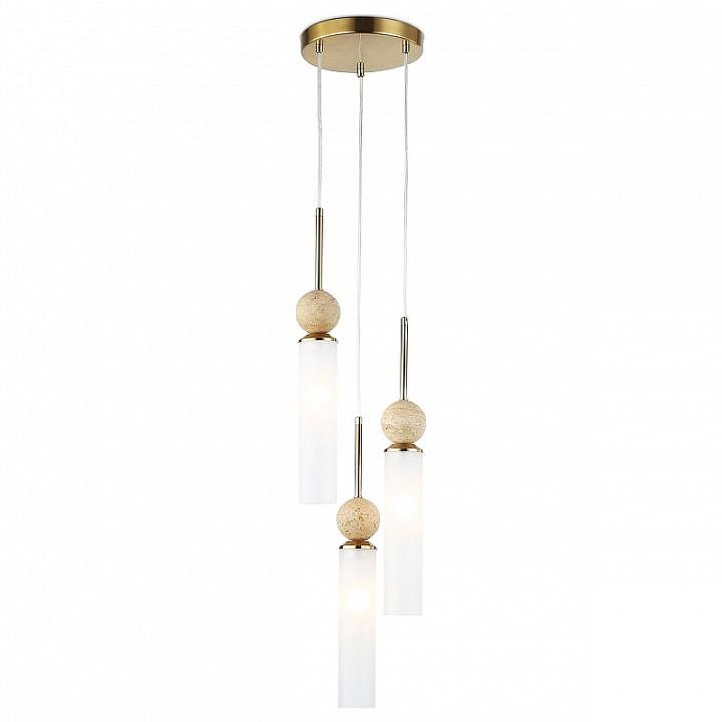 Подвесной светильник Ambrella Light LH LH53257 цвет плафона/подвески Белый, цвет арматуры Латунь