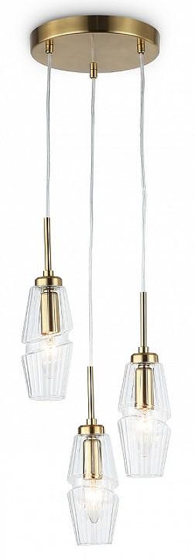 Подвесной светильник Ambrella Light LH LH55210 цвет плафона/подвески Прозрачный, цвет арматуры Латунь