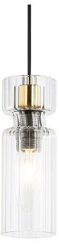 Подвесной светильник Ambrella Light LH LH56111 цвет плафона/подвески Прозрачный, цвет арматуры Латунь, Черный