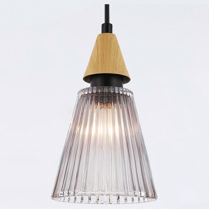 Подвесной светильник Ambrella Light LH LH58111 цвет плафона/подвески Коричневый, Светло-серый, цвет арматуры Черный
