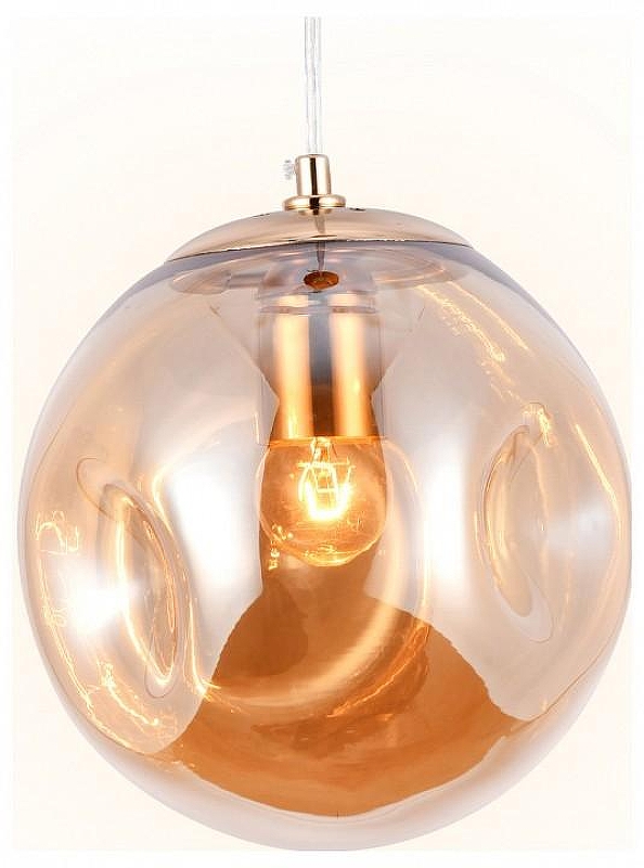 Подвесной светильник Ambrella Light TR TR3510 цвет плафона/подвески Янтарный, цвет арматуры Золото