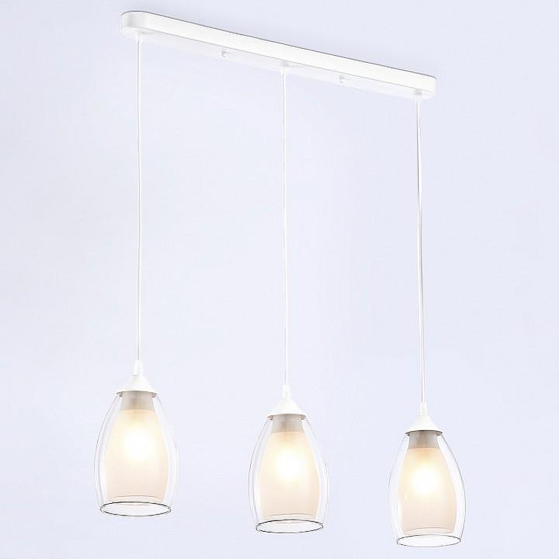 Подвесной светильник Ambrella Light TR TR3536 цвет плафона/подвески Белый, Прозрачный, цвет арматуры Белый