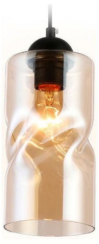 Подвесной светильник Ambrella Light TR TR3555 цвет плафона/подвески Янтарный, цвет арматуры Черный