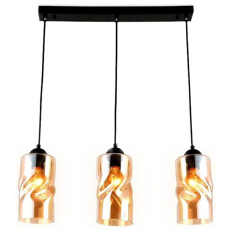 Подвесной светильник Ambrella Light TR TR3556 цвет плафона/подвески Янтарный, цвет арматуры Черный