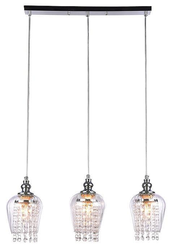 Подвесной светильник Ambrella Light TR TR3612 цвет плафона/подвески Прозрачный, цвет арматуры Хром